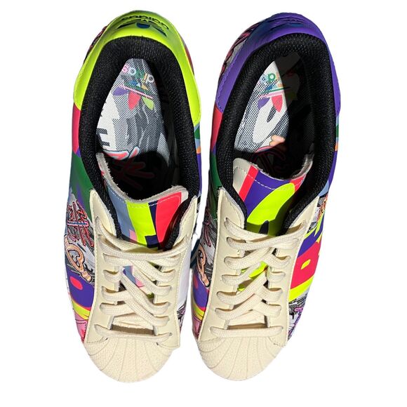 Adidas Superstar Mens 12 Kris Andrew Y2K Graffiti Sneakers GX6395 Streetwear - Picture 10 of 12